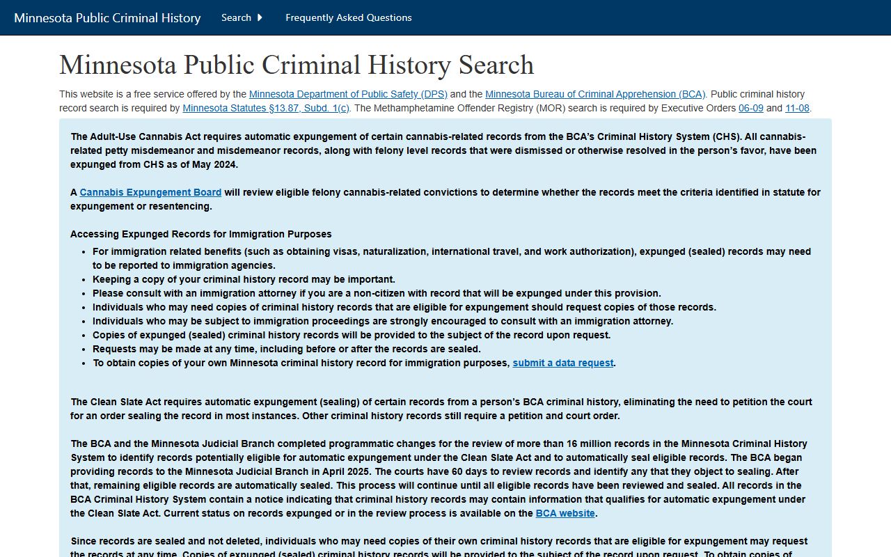 Pipestone County criminal court records BCA public criminal history